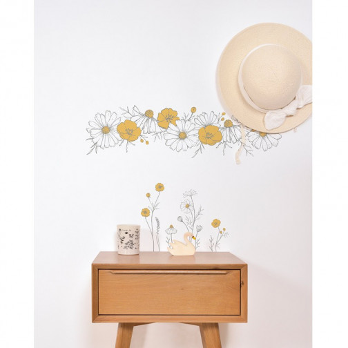 Sticker enfant Tresse de Fleurs