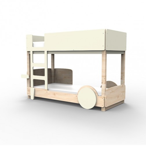Lit Superposé Montessori Beige Ivoir