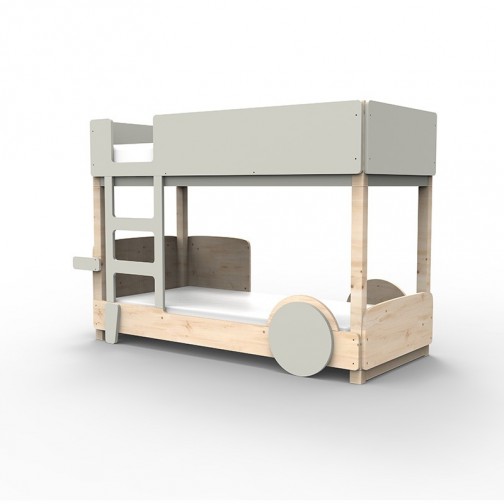 Lit Superposé Montessori gris perle