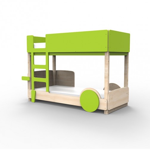 Lit Superposé Montessori vert pomme