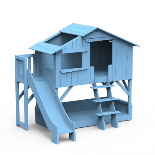 Lit-cabane-superpose-toboggan-bleu-azur