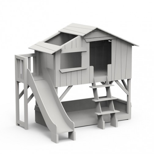 Lit-cabane-superpose-toboggan-gris-perle