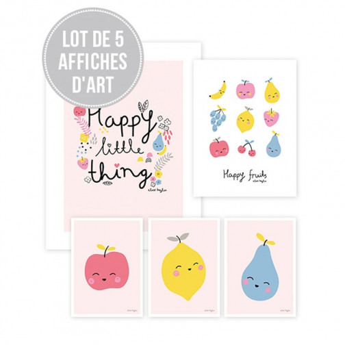 affiches-decorative-enfant-fruits