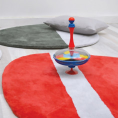 Tapis en forme de galet