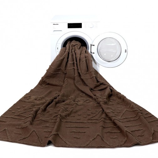 Tapis Enfant Lavable Marron