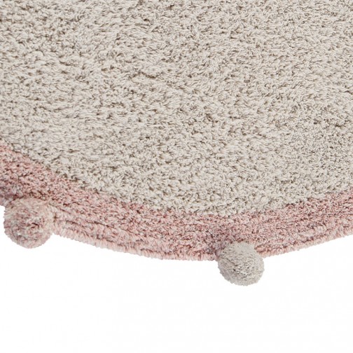 Tapis-enfant-pompon-rose