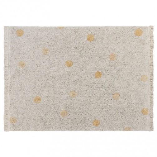 Tapis Enfant Lavable Hippy Dots Ocre
