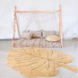 Tapis Enfant Lavable Monstera Ocre