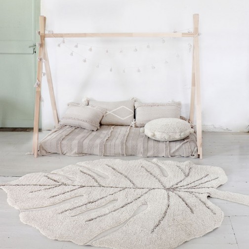 Tapis feuille chambre bébé