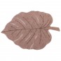 Tapis Enfant feuille Monstera Rose