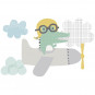 stickers bebe nuage avion