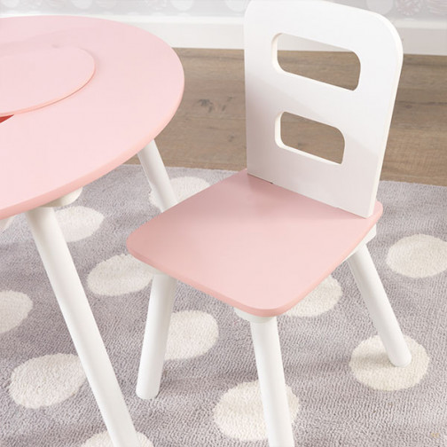Chaise-enfant-rose-et-blanc