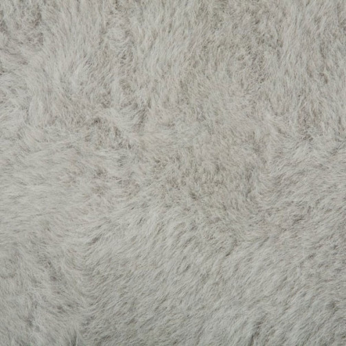 tapis bebe fausse fourrure gris clair