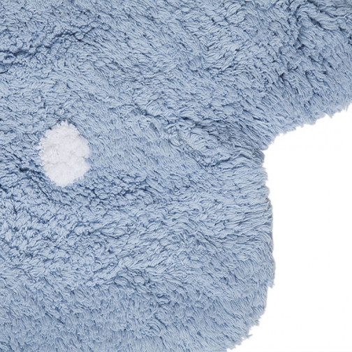 tapis-bébé-bleu-a-pois