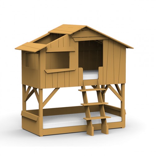 Lit-cabane-superpose-ocre