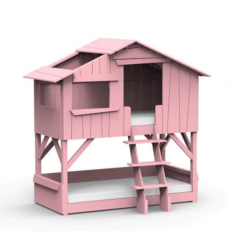 Lit-cabane-superpose-rose-tres-clair