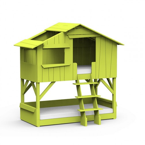 Lit-cabane-superpose-vert-pomme