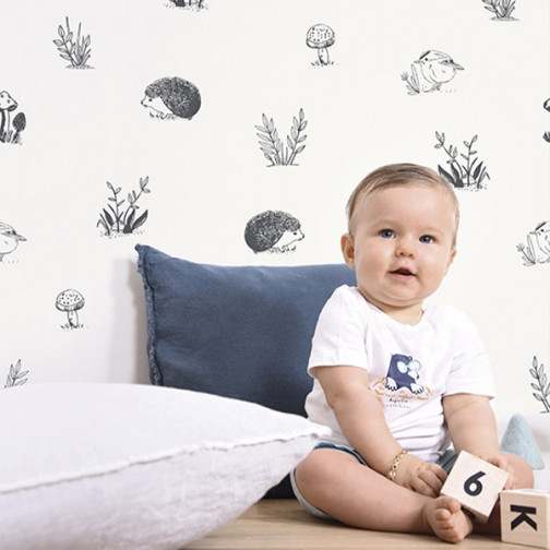 papier-peint-foret-chambre-garcon