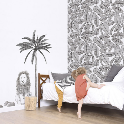 papier-peint-chambre-jungle