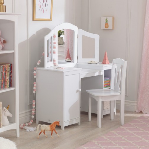 coiffeuse kidkraft blanche