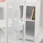 chaise blanche coiffeuse kidkraft