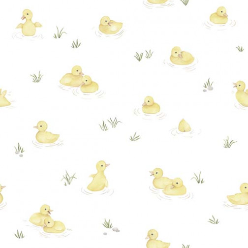 Papier Peint Vintage Canard Jaune