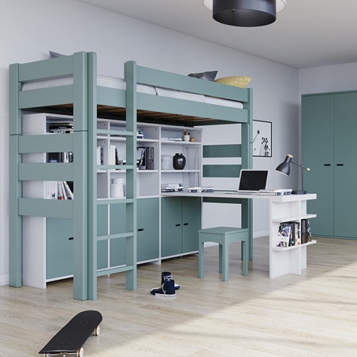 Lit-combiné-bibliothèque-et-bureau