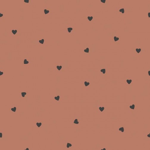 Papier Peint terracotta avec coeur