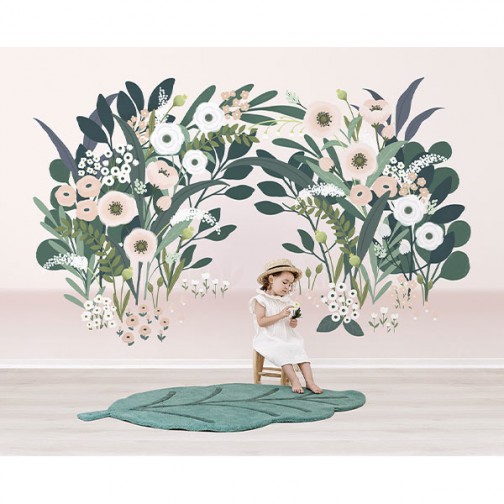 Papier peint fleur geante