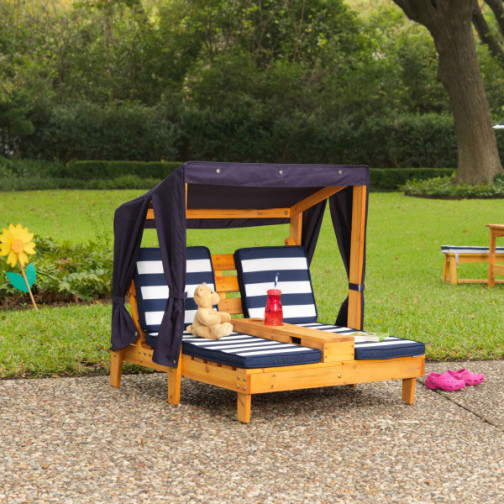 Double Chaise Longue Enfant en bois