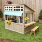 arriere de la cabane en bois kidkraft