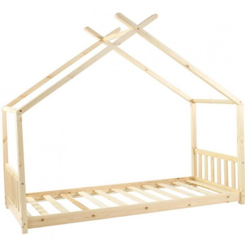 Lit cabane en bois 90cm par 190cm