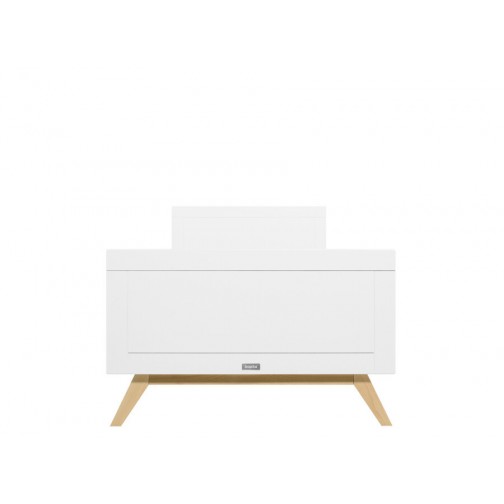 Lit 90x200 Fenna Blanc/Naturel