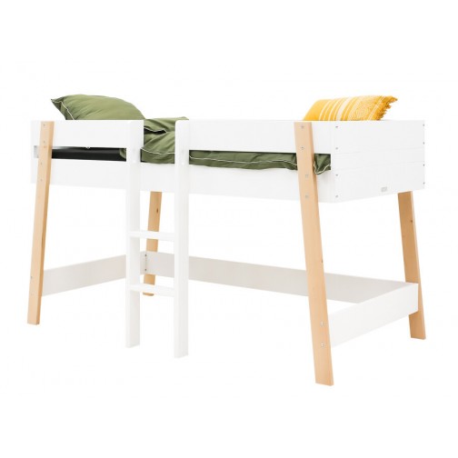 Lit Mezzanine mi-hauteur 90x200 Lisa...