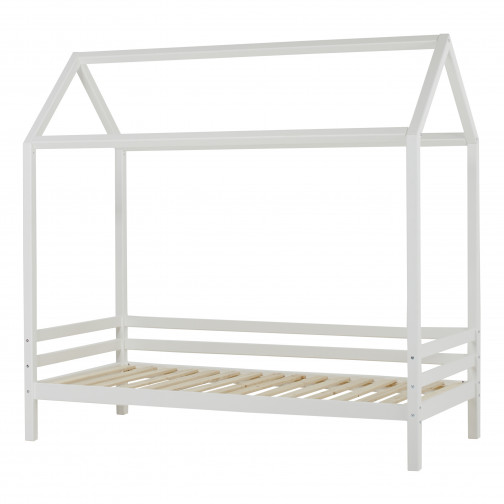 Lit cabane  de couleur 90 x 200 cm - blanc