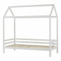 Lit cabane  de couleur 90 x 200 cm - blanc