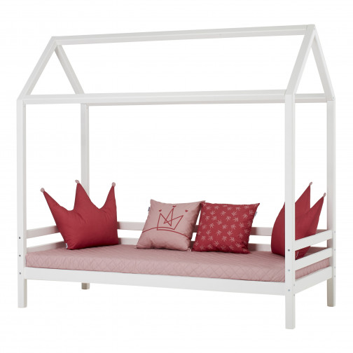 Lit cabane  de couleur 90 x 200 cm - blanc