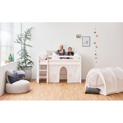 Lit mezzanine  70x160cm, blanc