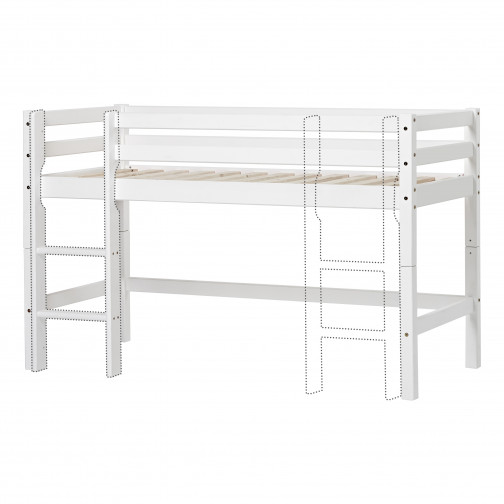 Lit mezzanine  70x160cm, blanc