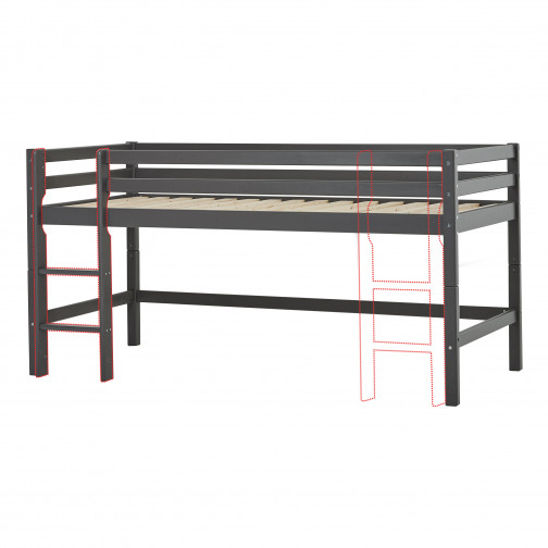Lit mezzanine  90 x 200 - Perle fumée
