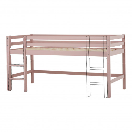 Lit mezzanine  90 x 200 - Rose pâle