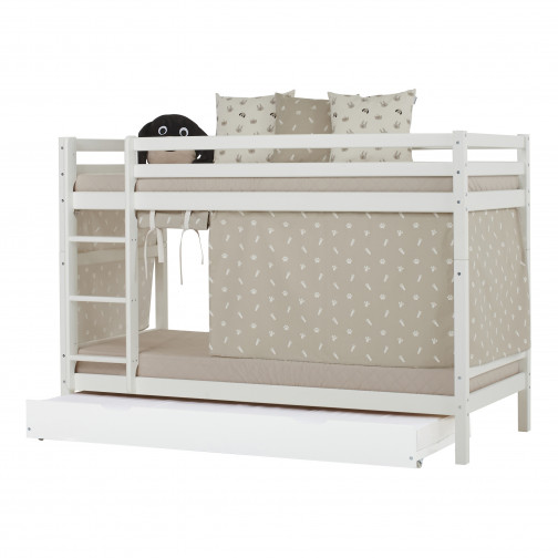 Lit superposé 90x200cm, blanc