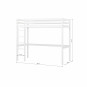 Lit mezzanine haut 90x200 cm, blanc