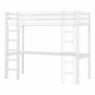 Lit mezzanine haut 90x200 cm, blanc