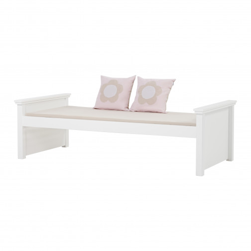 Lit simple 90x200cm, blanc