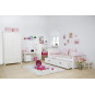 Maja Deluxe Junior Lit, 1 Haute et 1 Low Bas Lit, 90x200cm, Blanc