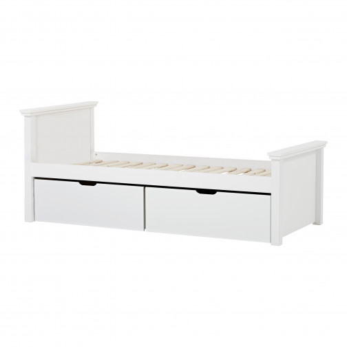 Maja Deluxe Junior Lit, 1 Haute et 1 Low Bas Lit, 90x200cm, Blanc