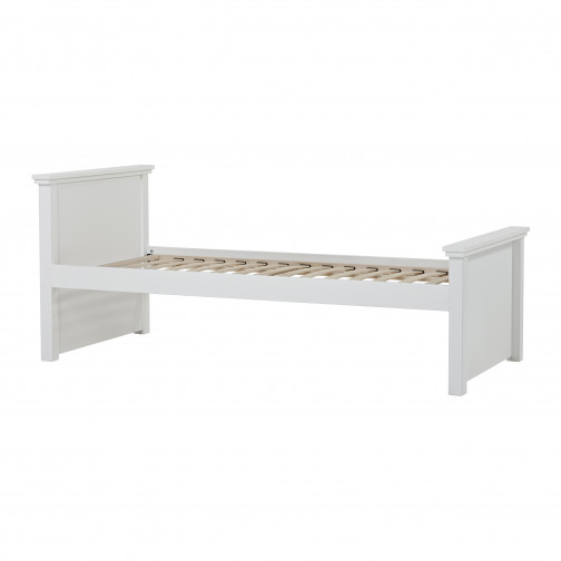 Maja Deluxe Junior Lit, 1 High et 1 Low Lit fin, 90x200cm, Cadre Slat Flexible, Blanc