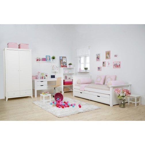 Bureau avec tiroir, Blanc