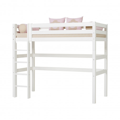 Lit mezzanine 90x200cm, blanc